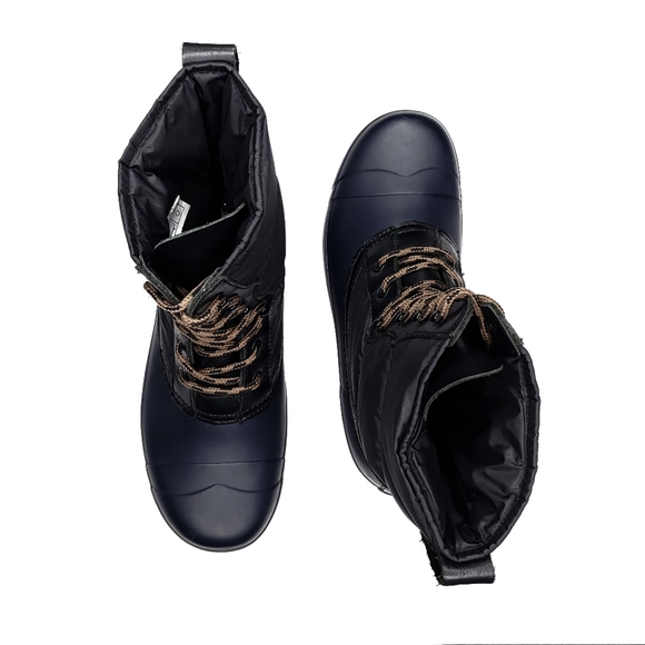 Hunter Original Short Quilted Lace-Up Boots - Picture 2 of 10